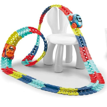 Pista de carreras aventurera | Juguete interactivo - Pista de carreras DIY para niños